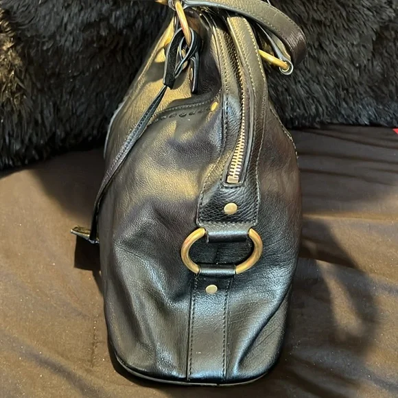 Yves Saint Laurent Black and Gold Satchel with Wallet * PRICE FIRM* - Picture 2 of 16